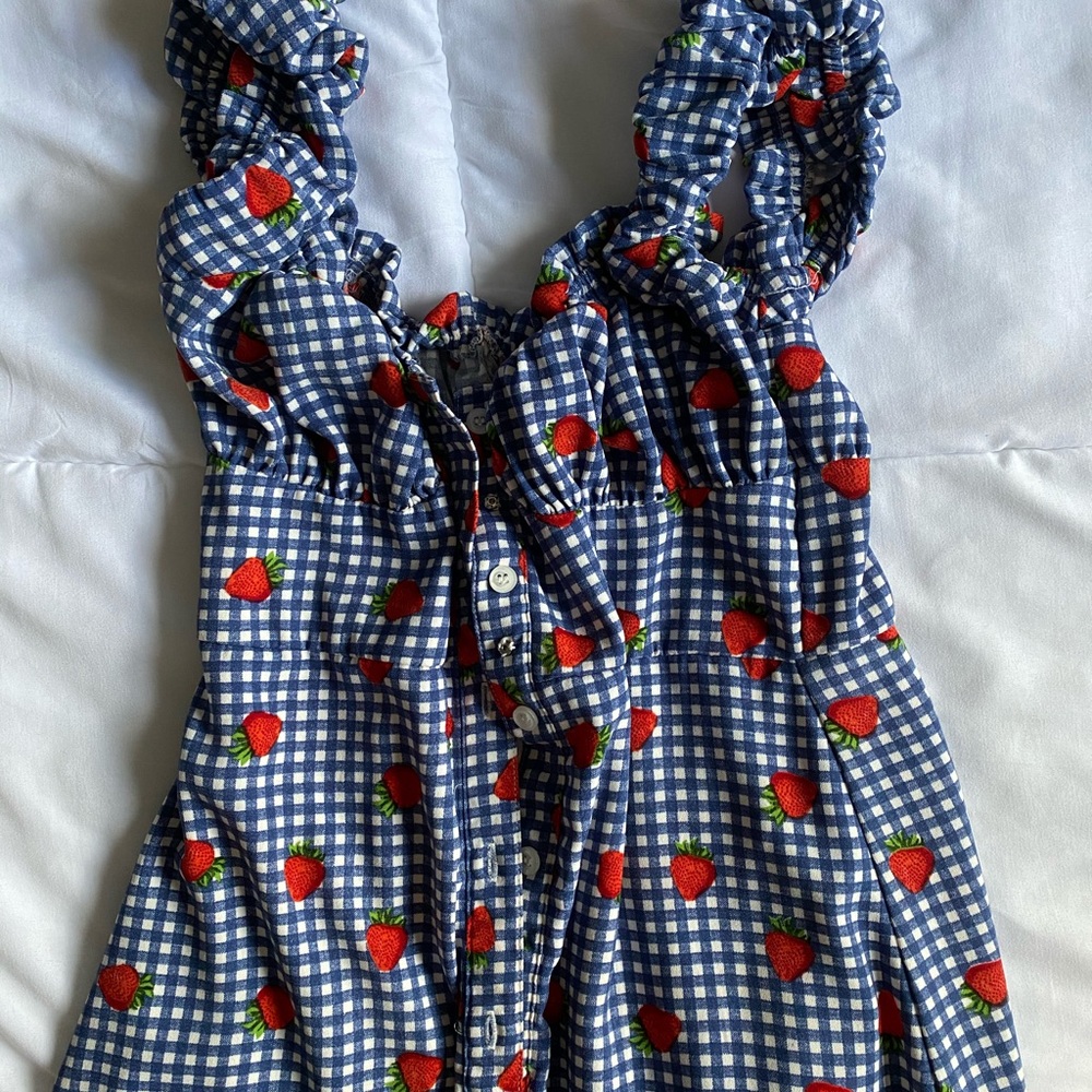 Urban outfitters strawberry midi dress
